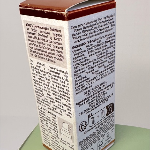 NIB Kiehl’s Vitamin C Eye Serum 0.5oz - Picture 2 of 2